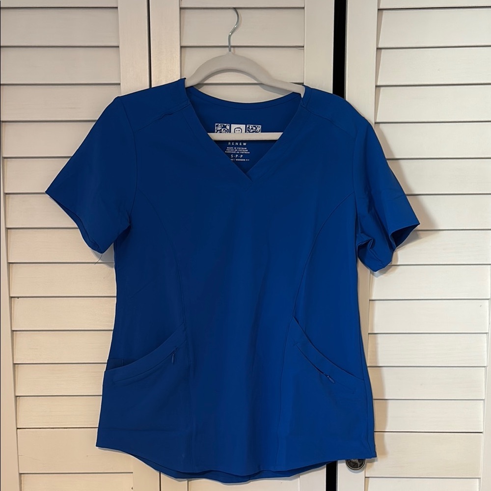 Wink Royal Blue Renew Women's Scrub Set